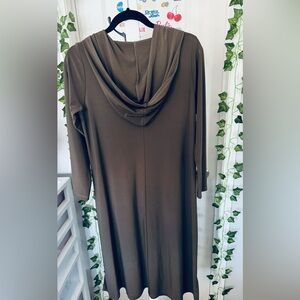 Brown hooded Women's Dress